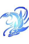 A135 Tribal Dolphin Large