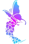 H524s Floral Butterfly