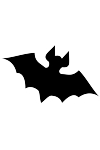 Sponge Painting Stencil- Bat