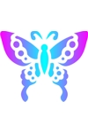 Sponge Painting Stencil- Butterfly