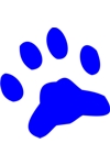 Sponge Painting Stencil- Paw