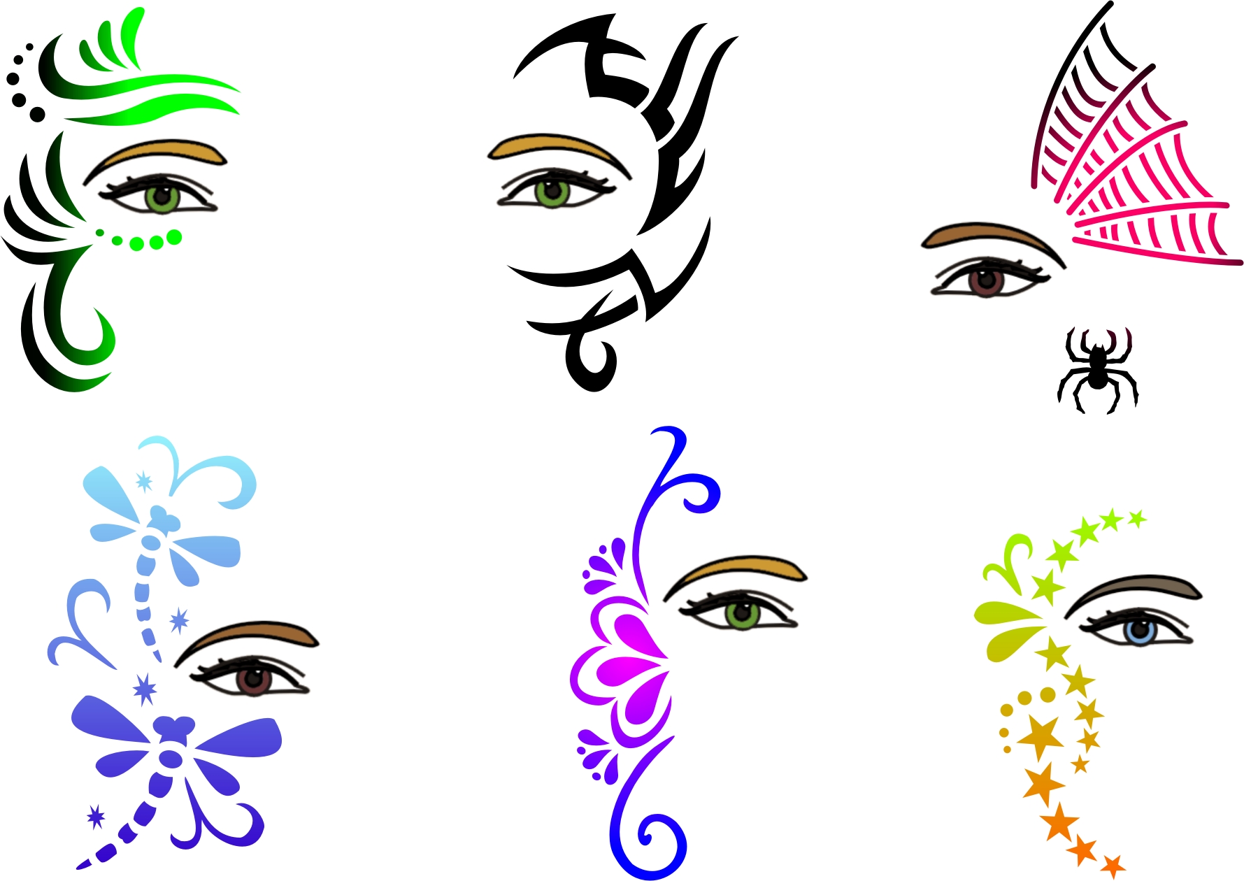 Printable Face Painting Stencils Customize And Print